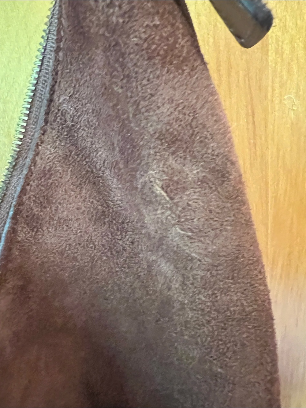 Madewell Brown Suede Hobo Crossbody Bag - Picture 3 of 4